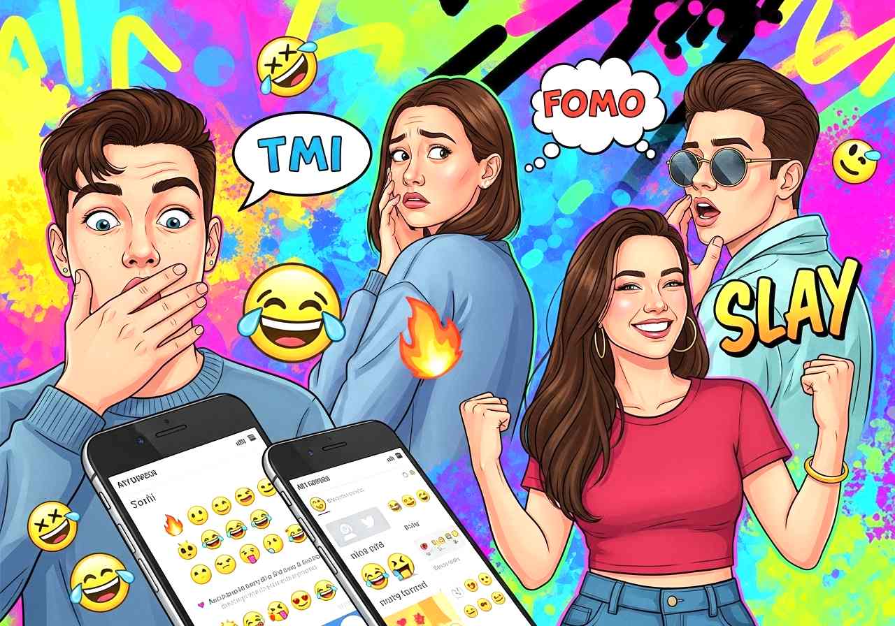 SNS 영어 표현: TMI, FOMO, Slay! 밈 기반 트렌디 영어 슬랭